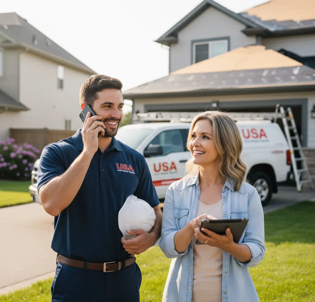 USA Roof Repair Experts customer support in Scottdale